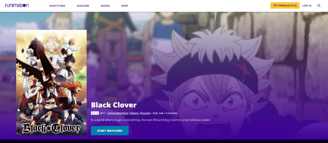 5 Best Places to Watch Black Clover Online -