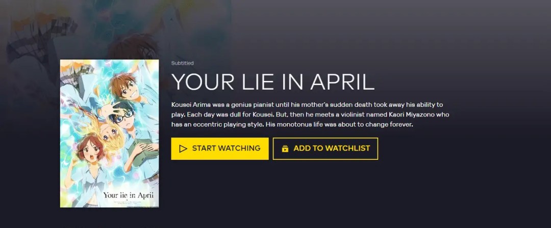 5 Best Places to Watch Your Lie in April Online: Free and Paid Streaming  Sites