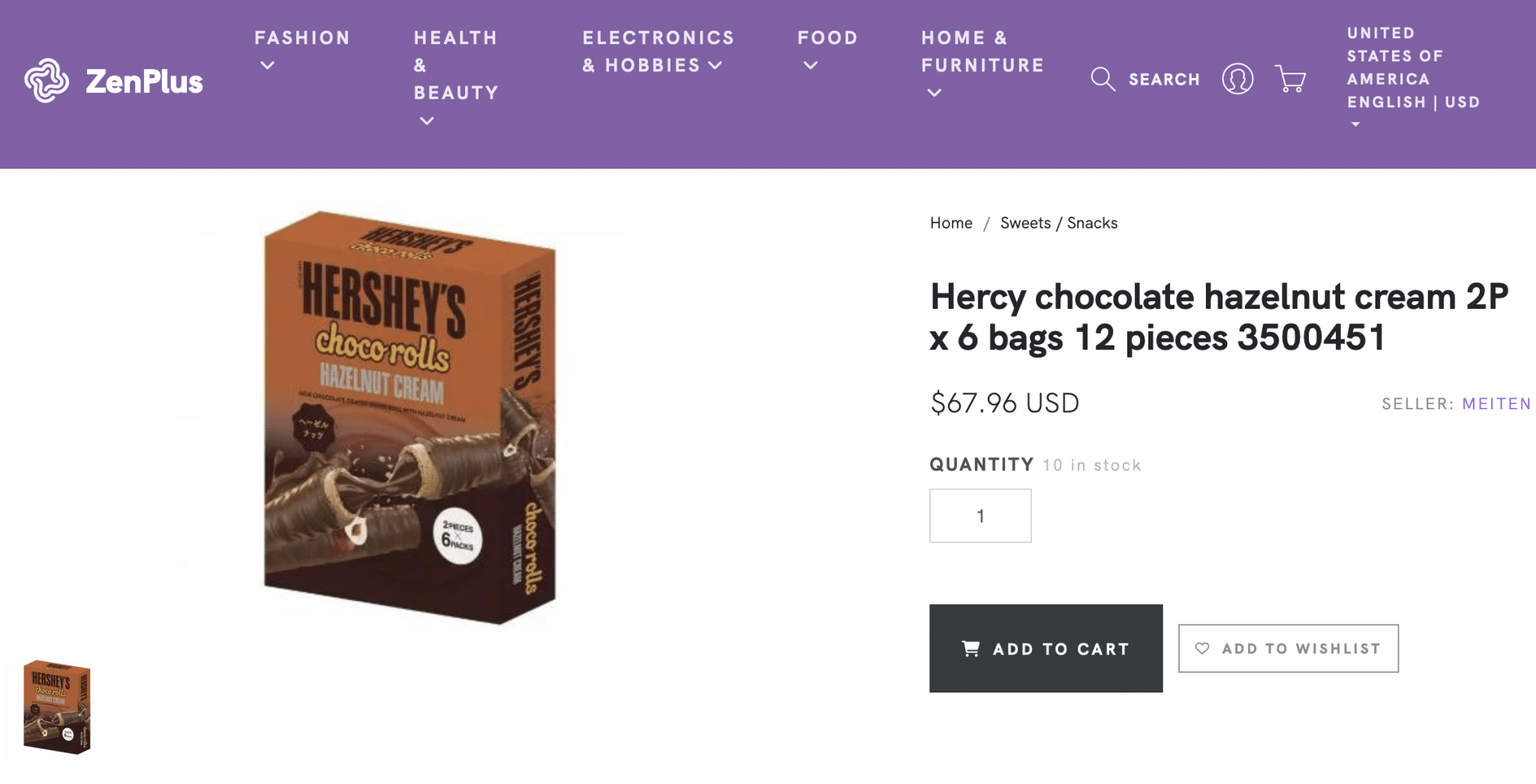 Hershey's Choco Rolls at ZenPlus