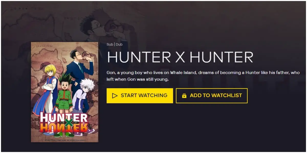 VRV_Where To Watch Hunter X Hunter Online