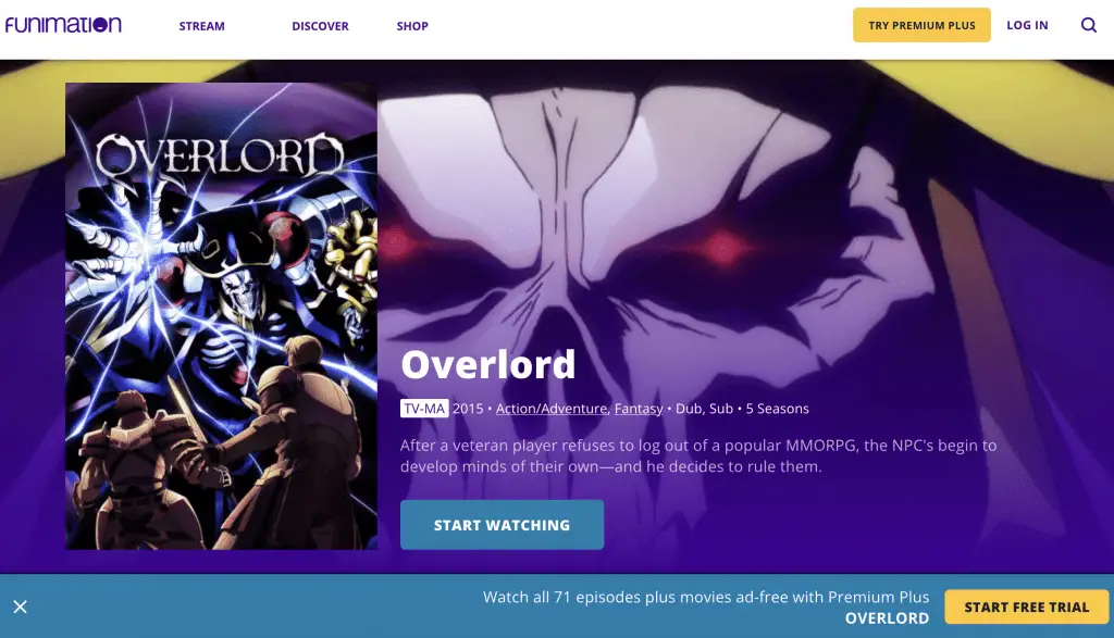 Overlord at Funimation
