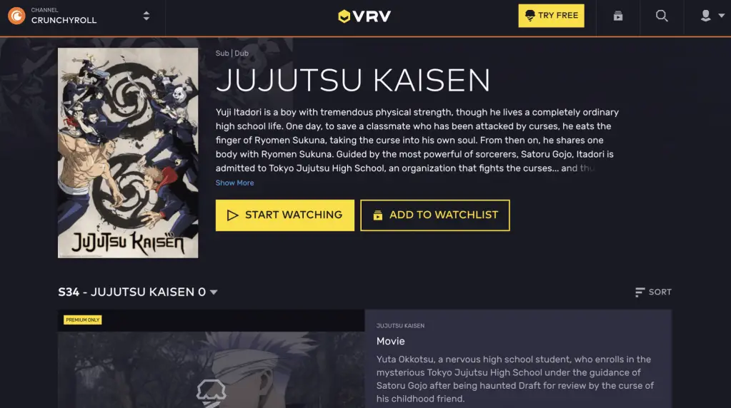 Crunchyroll Users Can Now Link Their Accounts to VRV