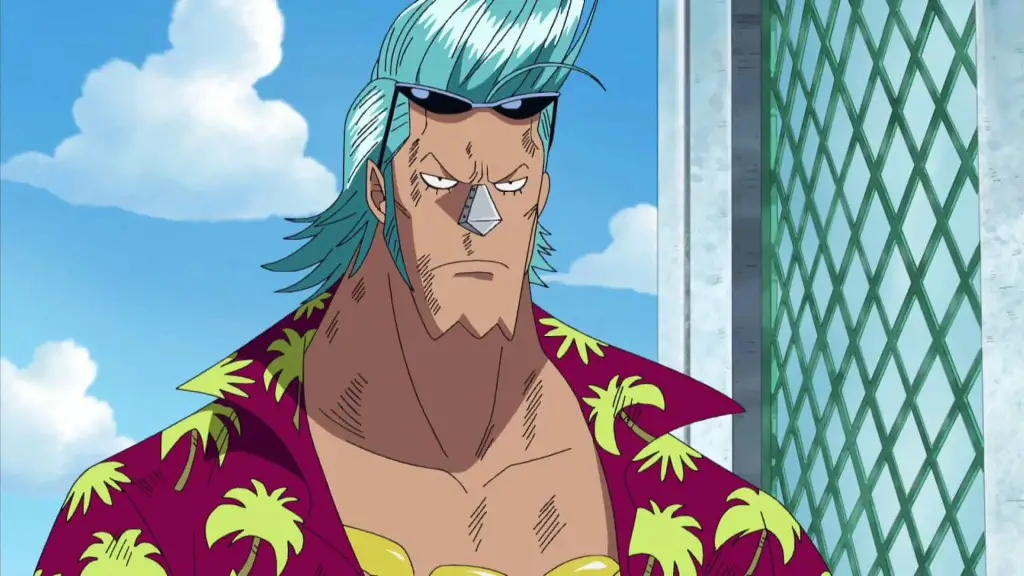 Franky in One Piece wiith his Sunglasses