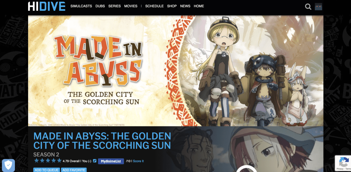 5 Best Places to Watch Made in Abyss Season 2