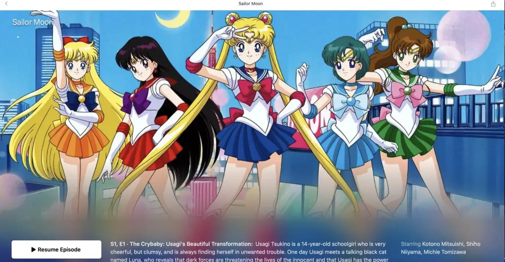 Sailor Moon (1991) on Apple TV