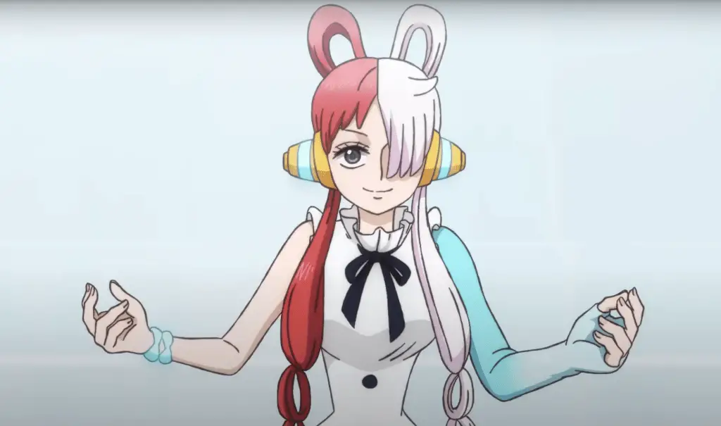 Uta from One Piece: Red, from a trailer on YouTube - Eiichiro Oda / 2022 "One Piece" Production Committee