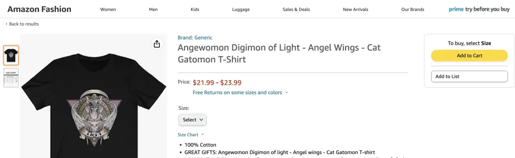 Angewomon (Digimon) at Amazon