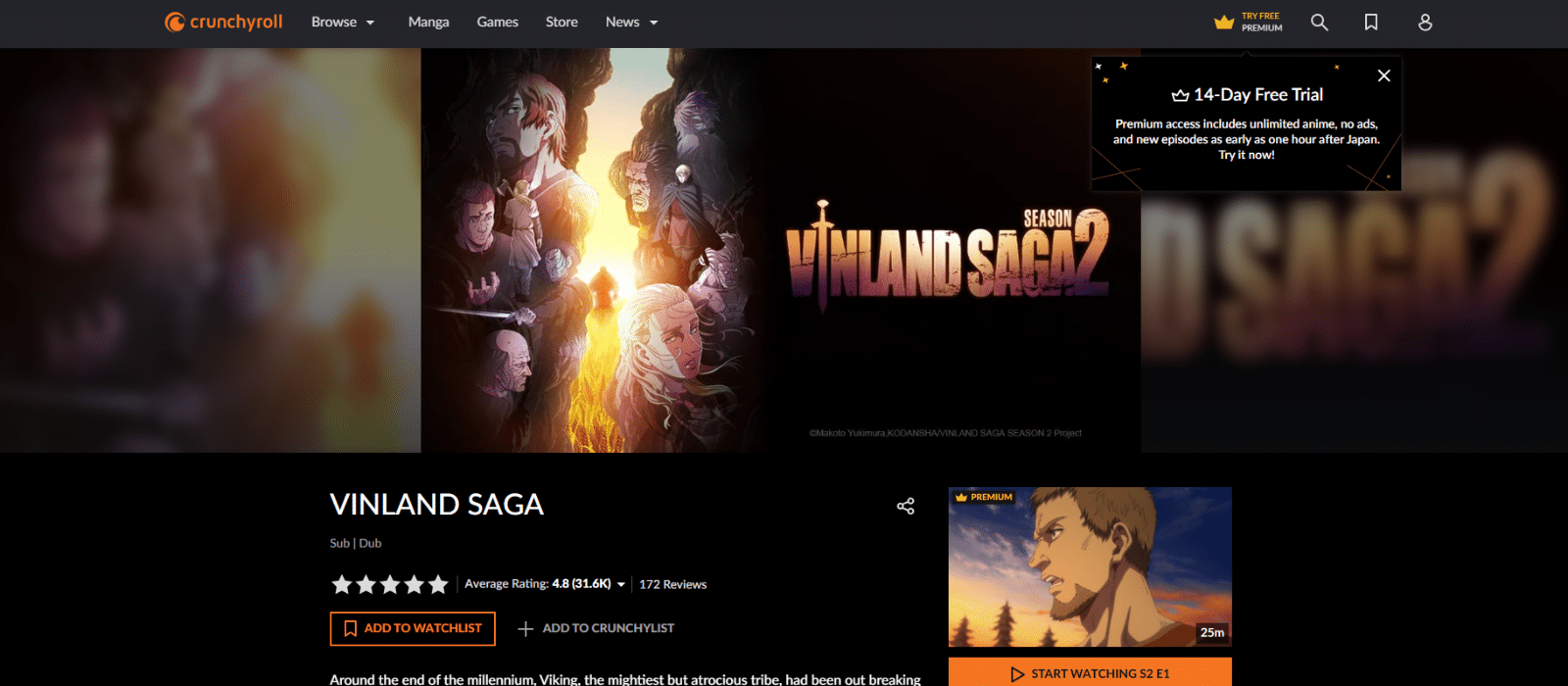 Watch Vinland Saga