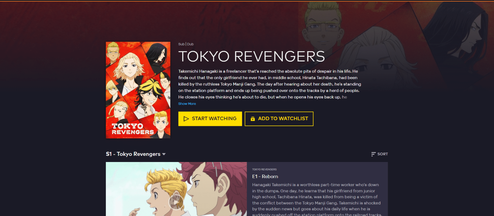 watch tokyo revengers online