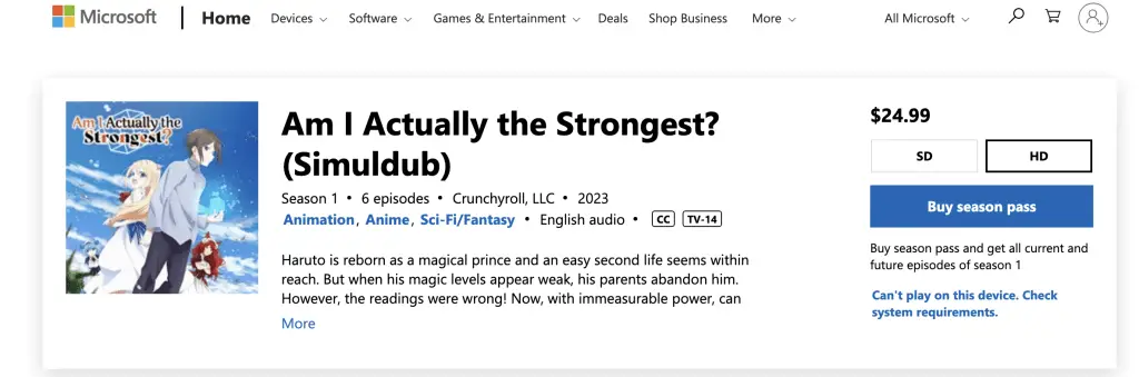 Am I Actually the Strongest (simuldub) at Microsoft