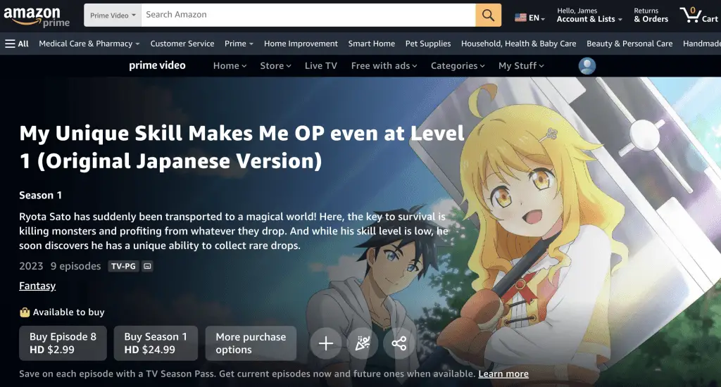 My Unique Skill Makes Me OP Even at Level 1 at Amazon Prime Video
