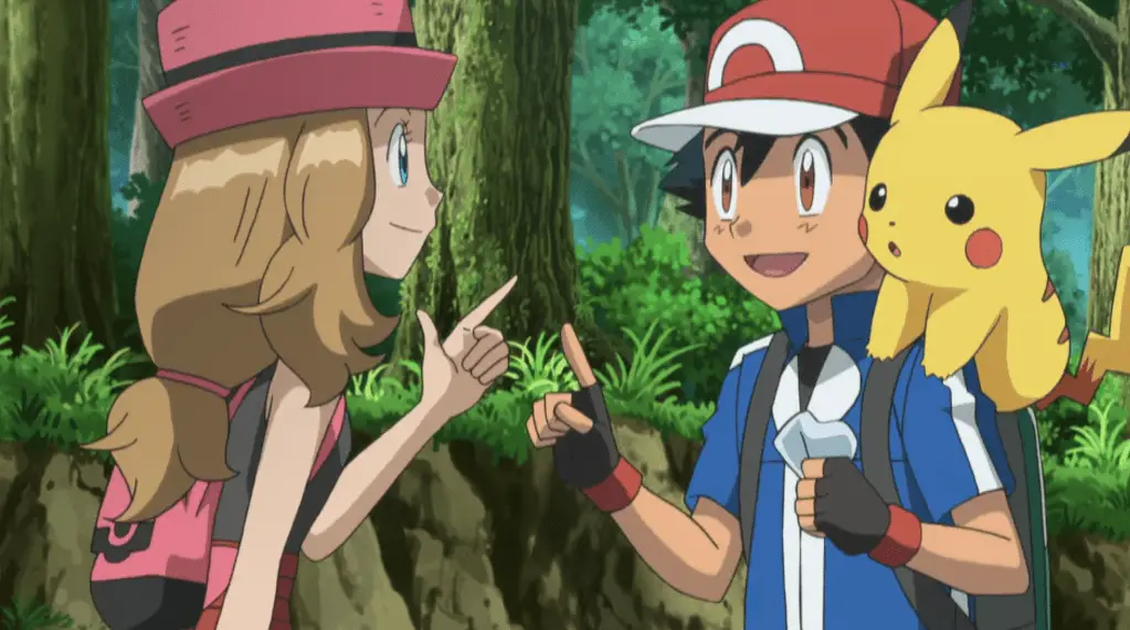 Serena, Ash, and Pikachu in a scene from Pokemon XY, as shown at Netflix Hong Kong - Nintendo/ Creatures Inc./ Game Freak Inc.