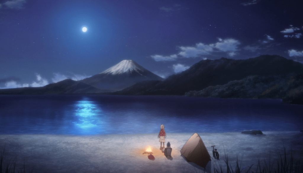 Lake Motosu - Laid-Back Camp/ Yuru Camp at Crunchyroll - Afro Houbunsha/ Outdoor Activity Project