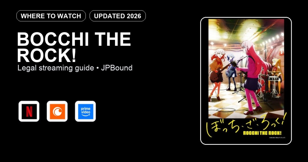 Bocchi the Rock! where to watch anime streaming guide featured image