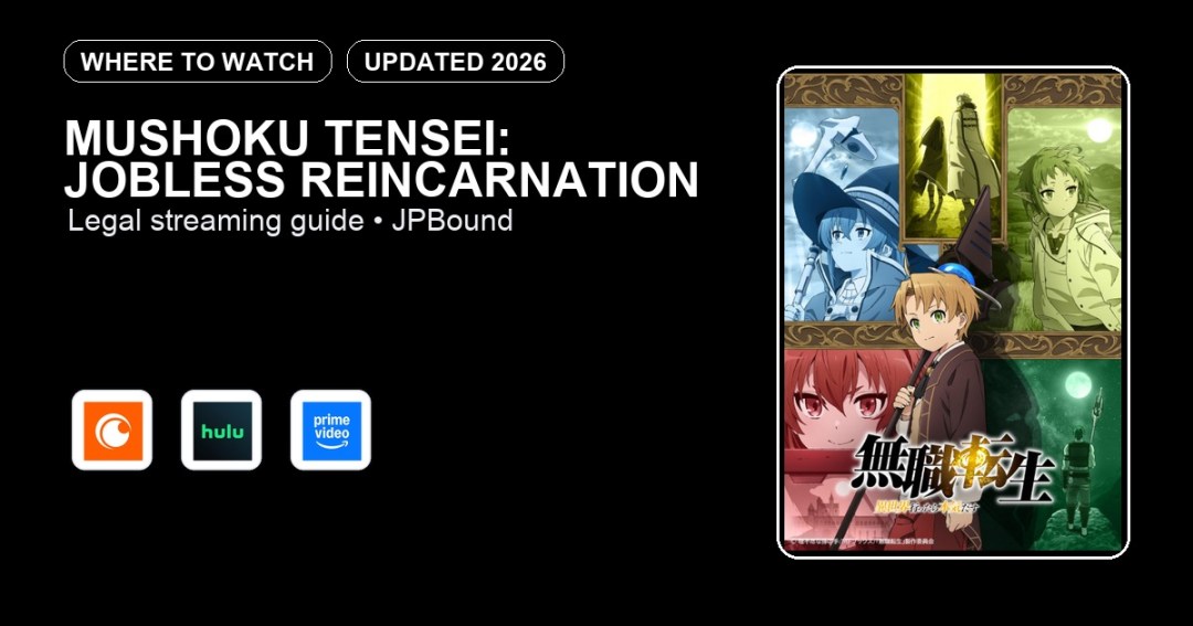 Mushoku Tensei: Jobless Reincarnation where to watch anime streaming guide featured image