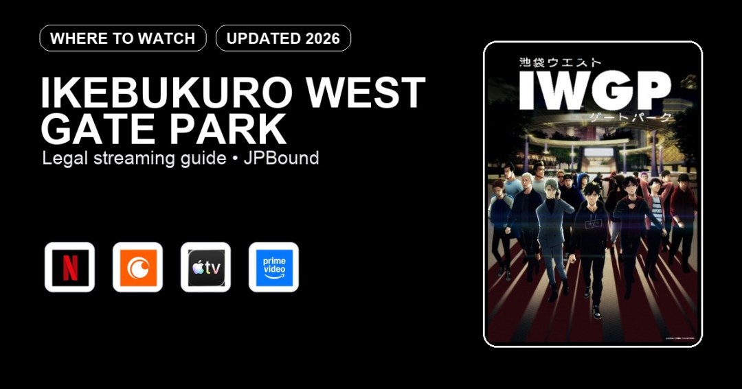 Ikebukuro West Gate Park where to watch anime streaming guide featured image