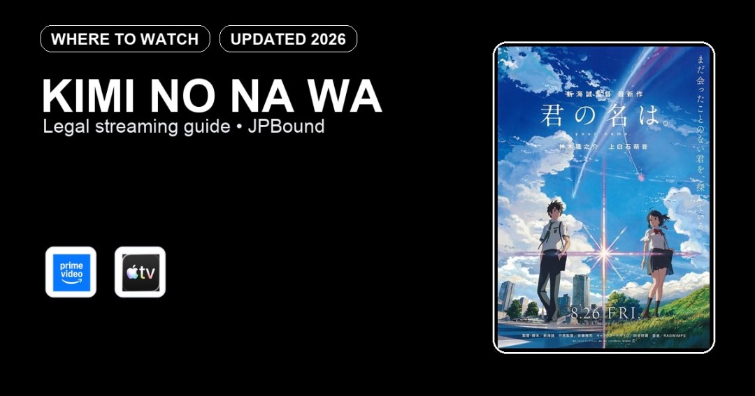 Kimi No Na Wa where to watch anime streaming guide featured image