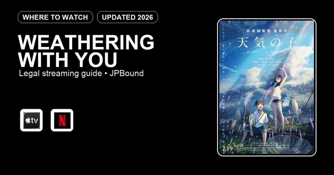 Weathering With You where to watch anime streaming guide featured image