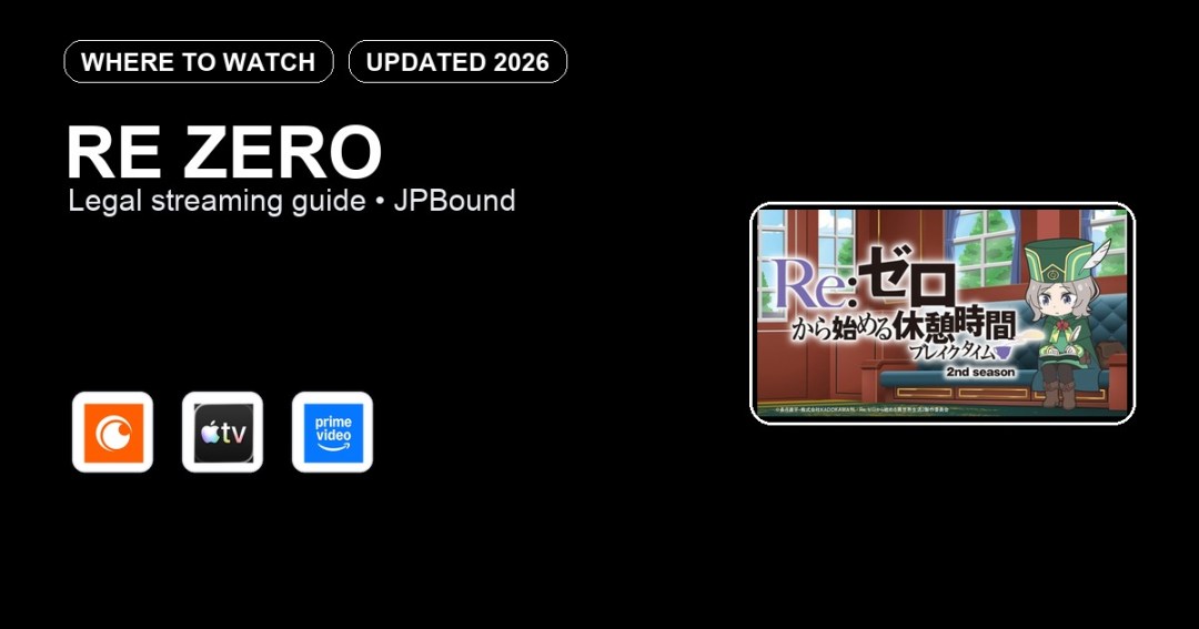Re Zero where to watch anime streaming guide featured image