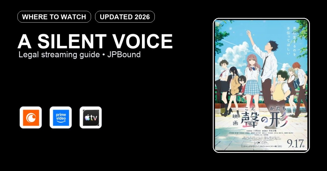 A Silent Voice where to watch anime streaming guide featured image