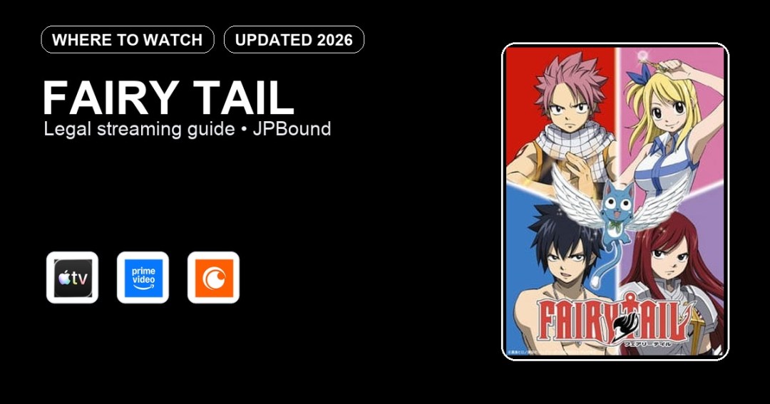 Fairy Tail where to watch anime streaming guide featured image