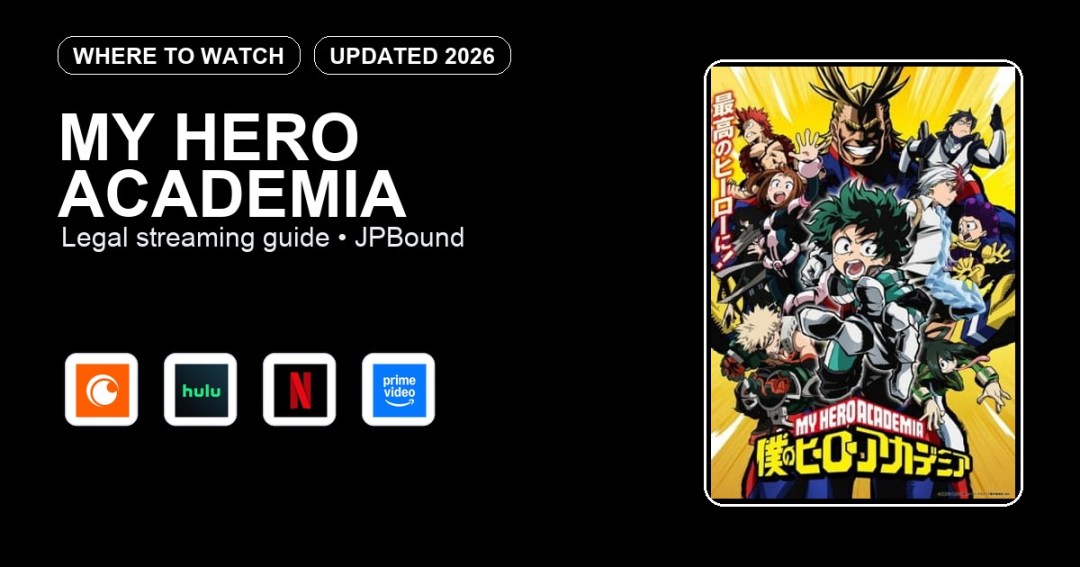 My Hero Academia where to watch anime streaming guide featured image