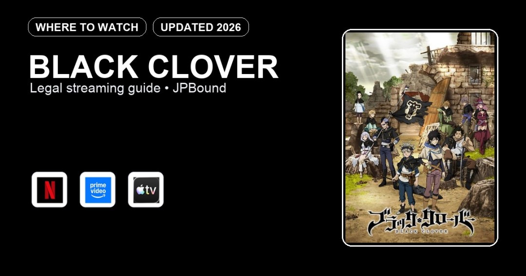 Black Clover where to watch anime streaming guide featured image