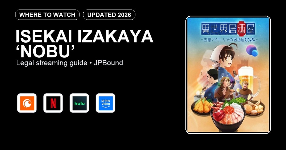 Isekai Izakaya ‘Nobu’ where to watch anime streaming guide featured image