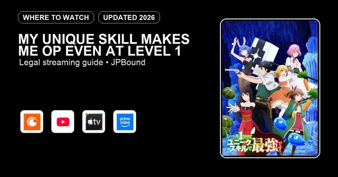 My Unique Skill Makes Me OP Even at Level 1 where to watch anime streaming guide featured image