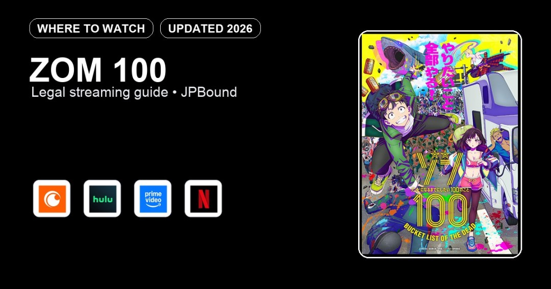 Zom 100 where to watch anime streaming guide featured image