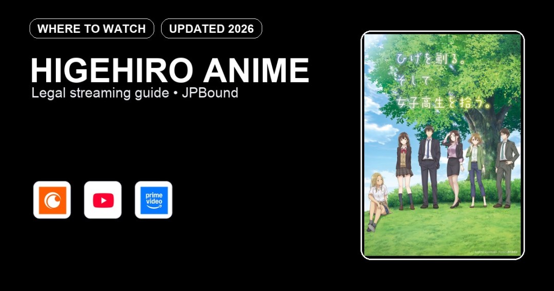Higehiro Anime where to watch anime streaming guide featured image