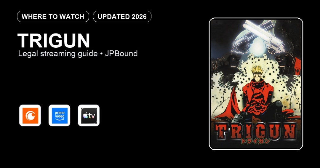 Trigun where to watch anime streaming guide featured image