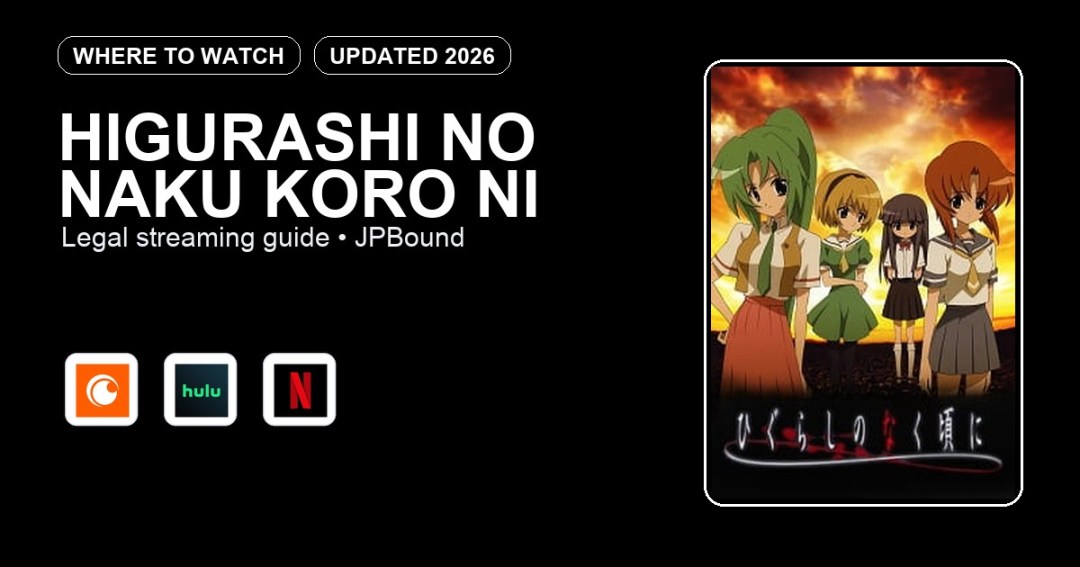 Higurashi No Naku Koro Ni where to watch anime streaming guide featured image