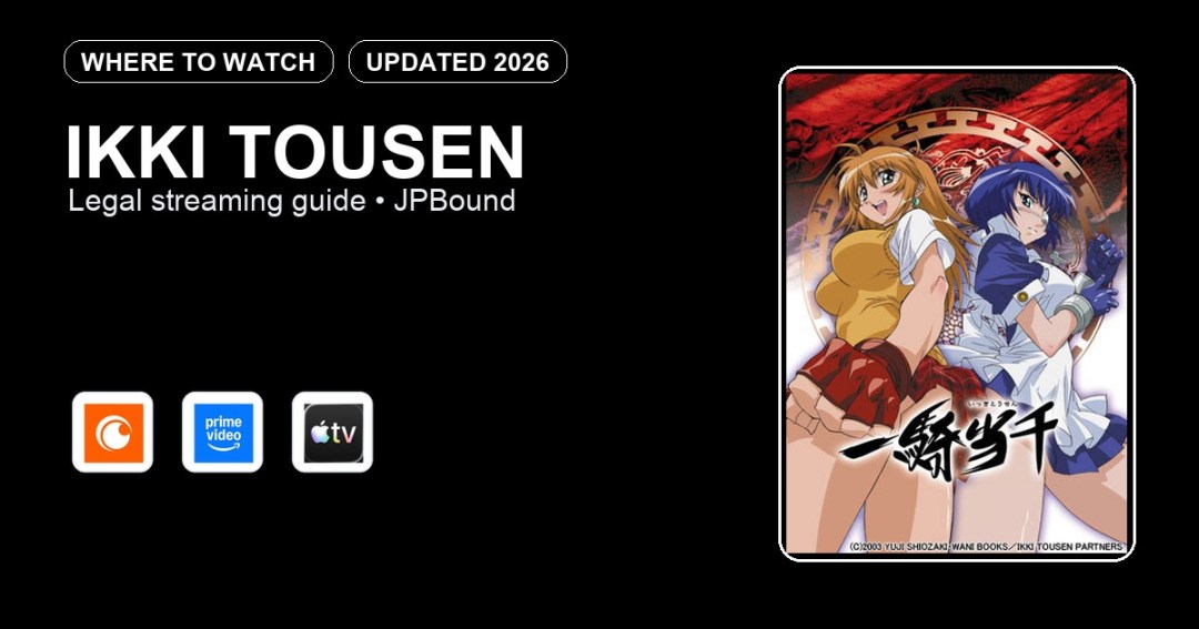 Ikki Tousen where to watch anime streaming guide featured image