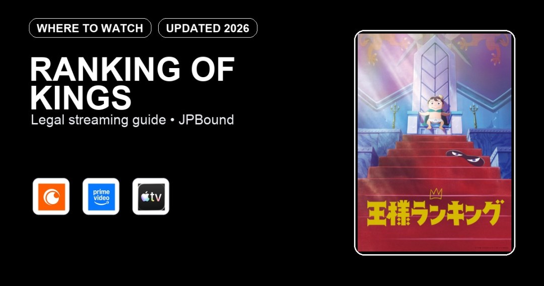 Ranking of Kings where to watch anime streaming guide featured image