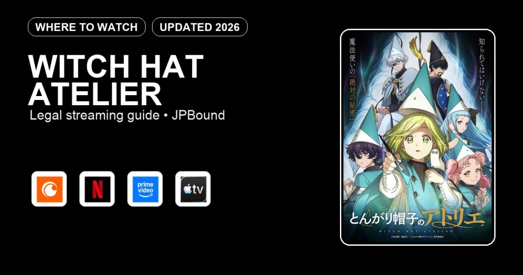 Witch Hat Atelier where to watch anime streaming guide featured image