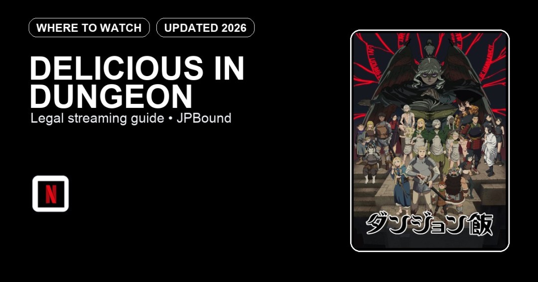 Delicious in Dungeon where to watch anime streaming guide featured image