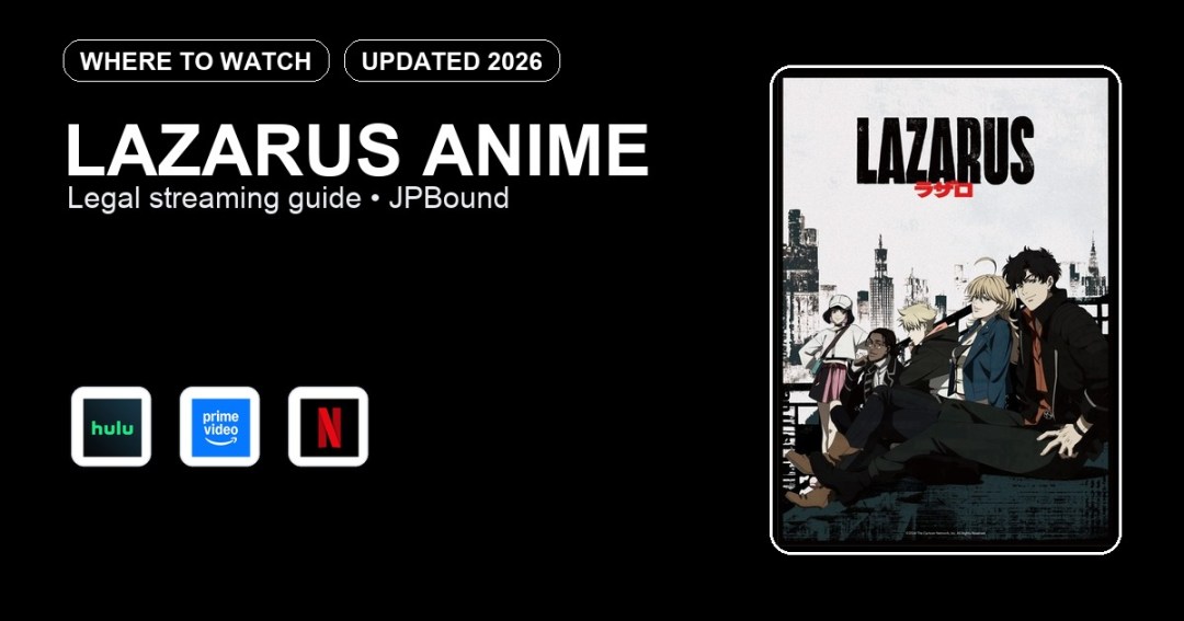 Lazarus Anime where to watch anime streaming guide featured image