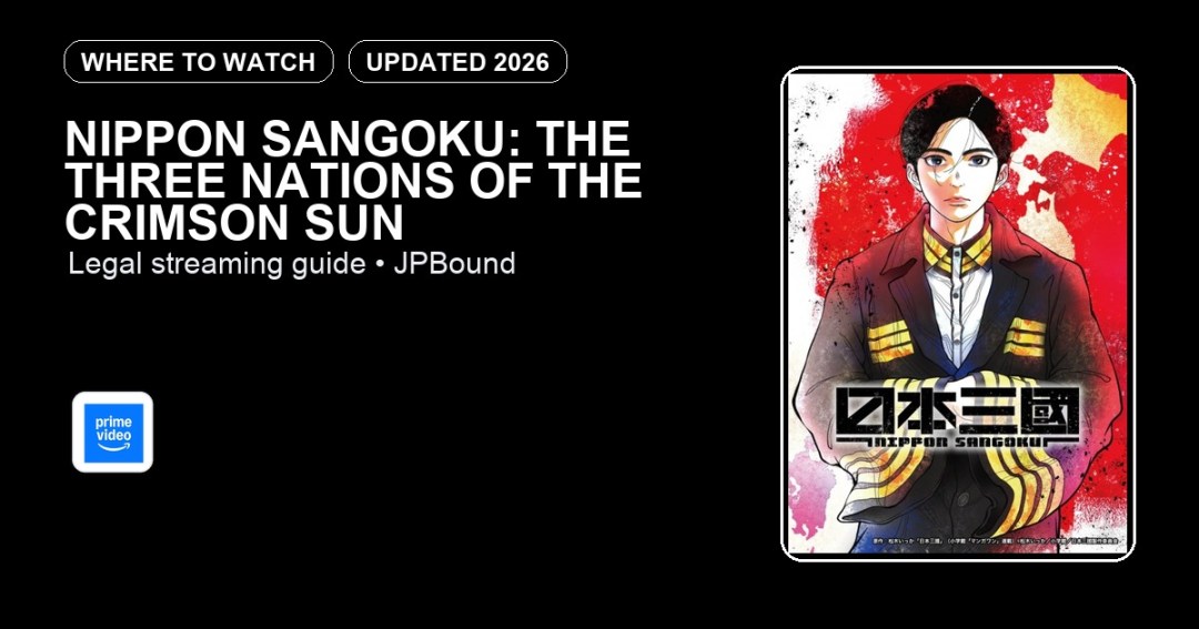 NIPPON SANGOKU: The Three Nations of the Crimson Sun where to watch anime streaming guide featured image