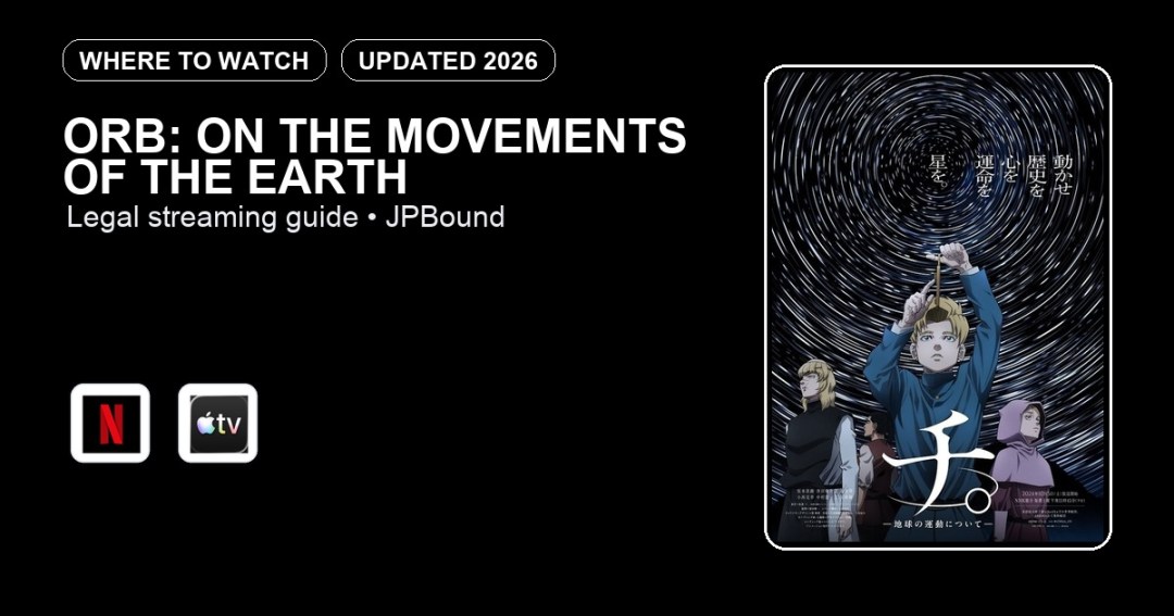 Orb: On the Movements of the Earth where to watch anime streaming guide featured image