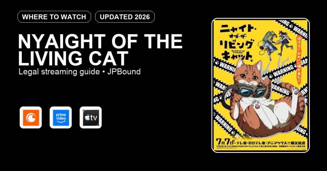 Nyaight of the Living Cat where to watch anime streaming guide featured image