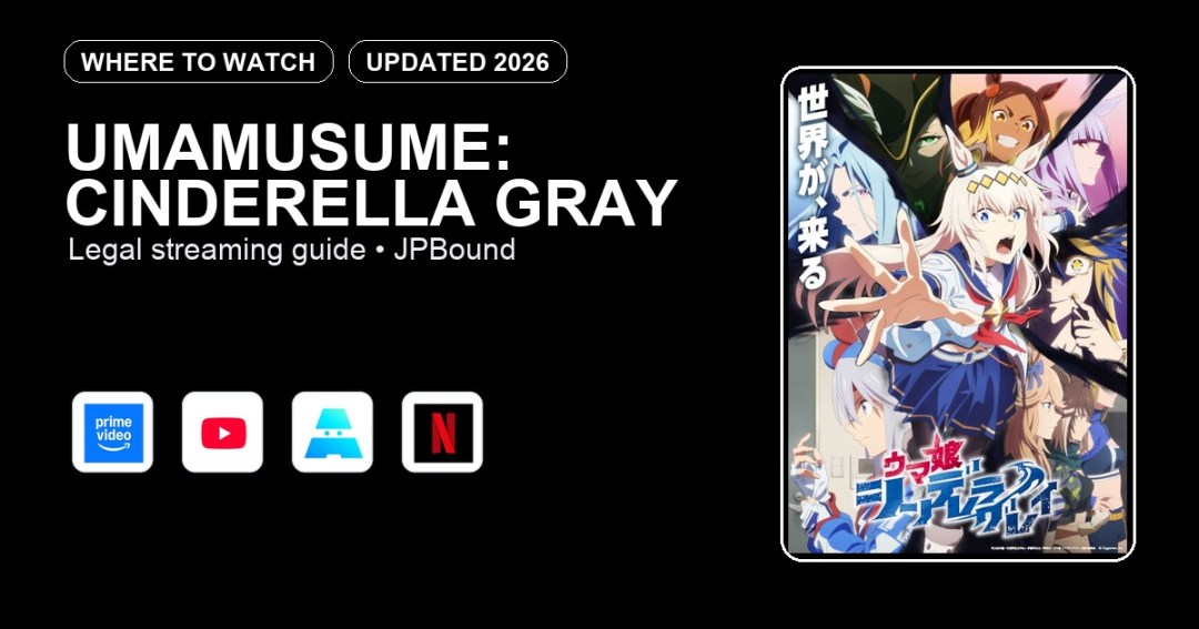Umamusume: Cinderella Gray where to watch anime streaming guide featured image