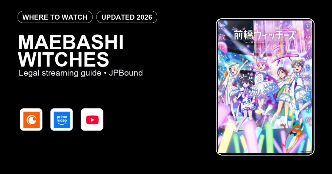 Maebashi Witches where to watch anime streaming guide featured image