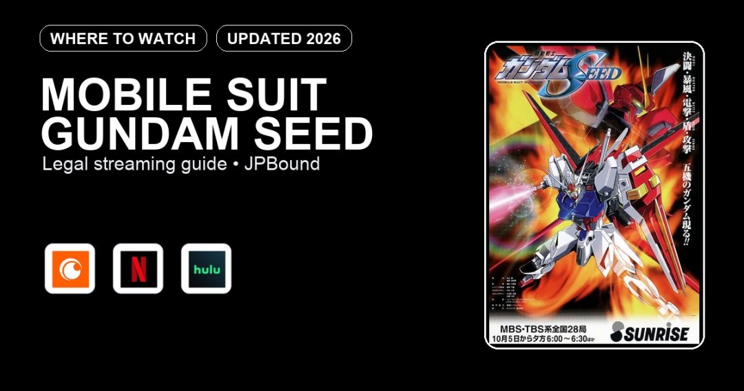 Mobile Suit Gundam SEED where to watch anime streaming guide featured image