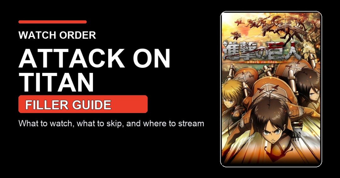 Attack on Titan watch order and filler guide featured image using anime key art