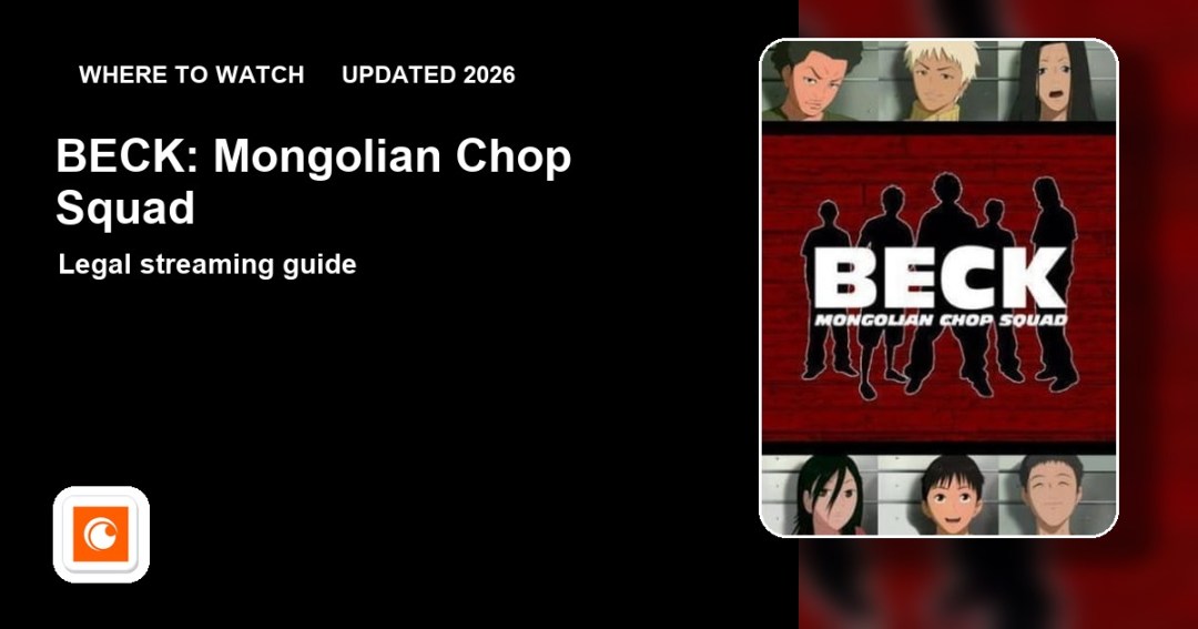 Where to watch BECK: Mongolian Chop Squad online updated 2026 featured image