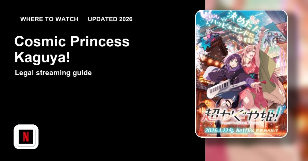 Where to watch Cosmic Princess Kaguya! online updated 2026 featured image