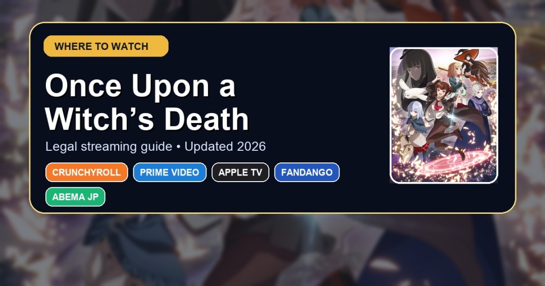 Where to watch Once Upon a Witch’s Death streaming guide featured image