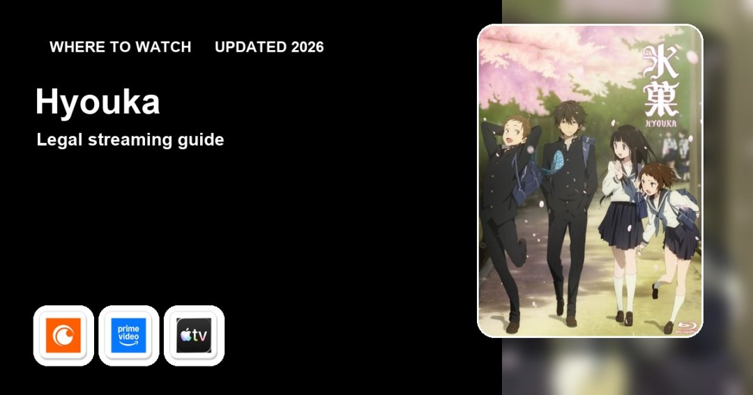Where to watch Hyouka online updated 2026 featured image