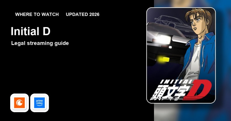 Where to Watch Initial D Online (Updated 2026)